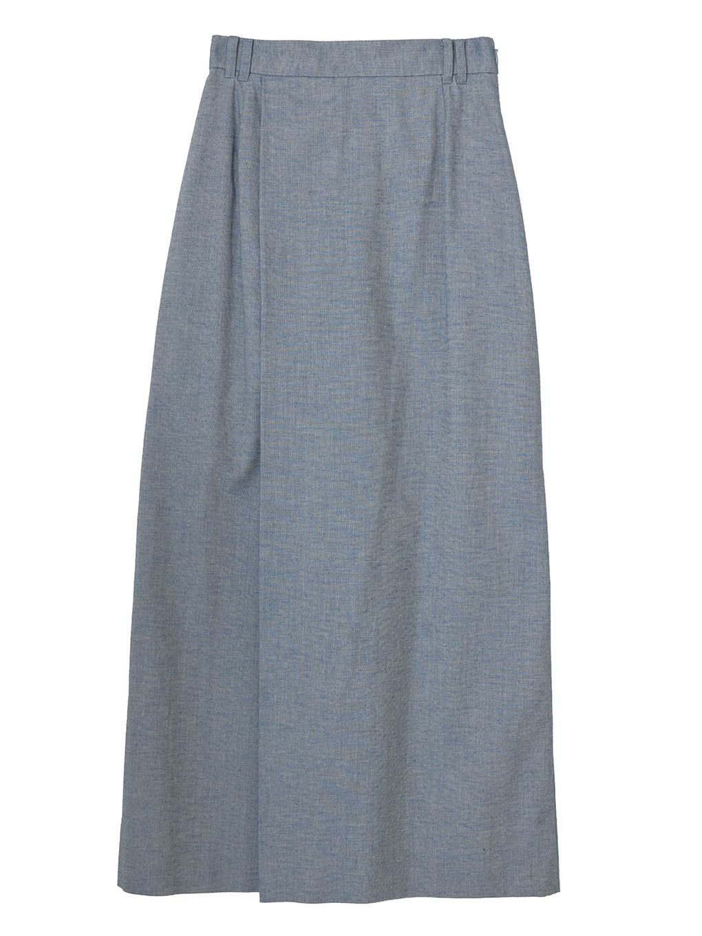 MELANGE STRAIGHT SKIRT WITH LACE SCARF