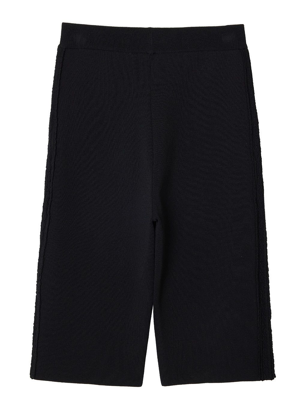 SIDE LACE LIKE KNIT BIKER PANTS