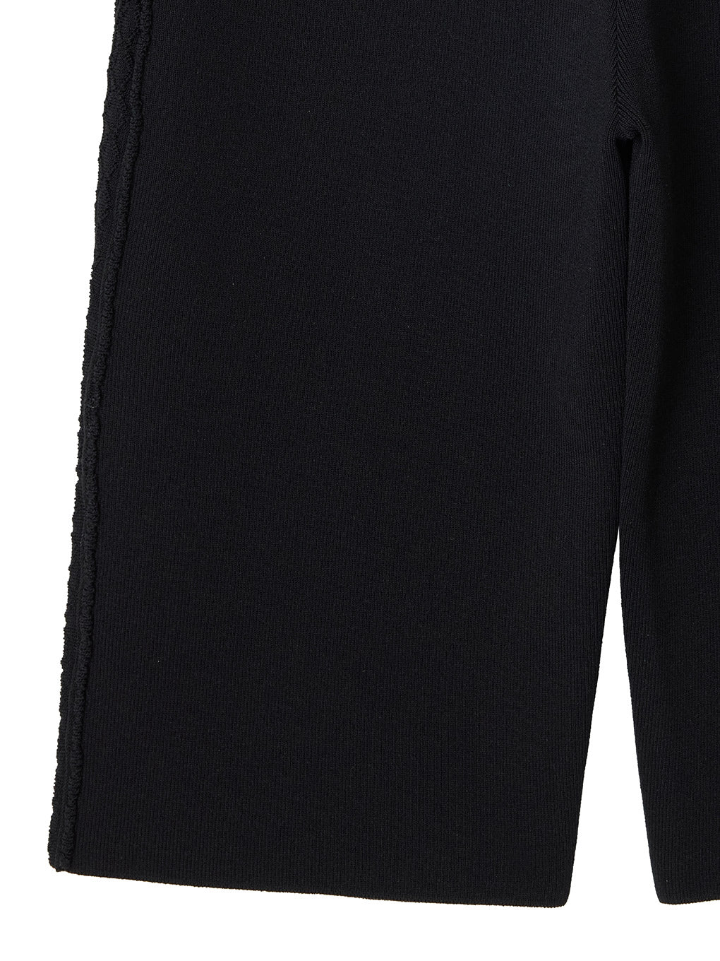 SIDE LACE LIKE KNIT BIKER PANTS