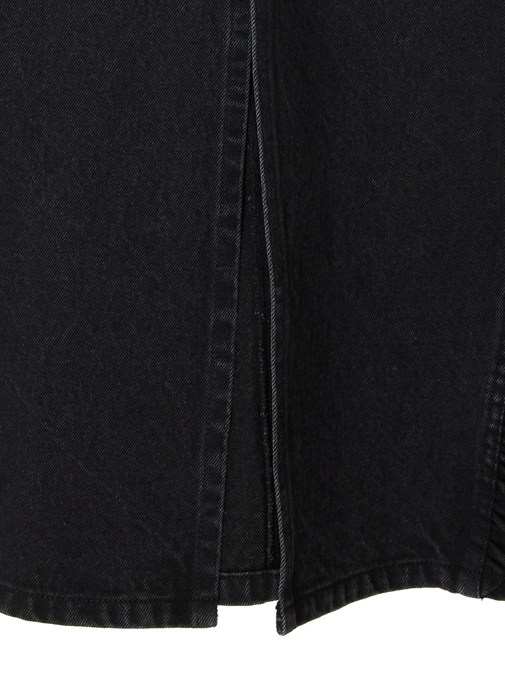 SMALL FRILL SUSPENDER DENIM SKIRT
