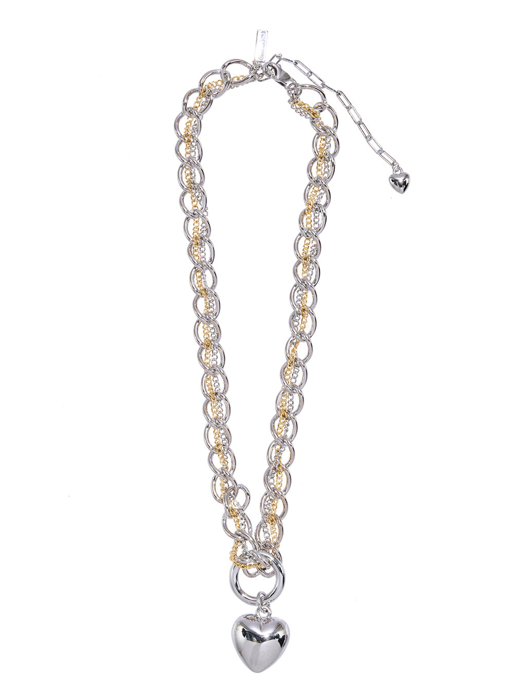 Bijou R.I Heart Stitch Chain Necklace