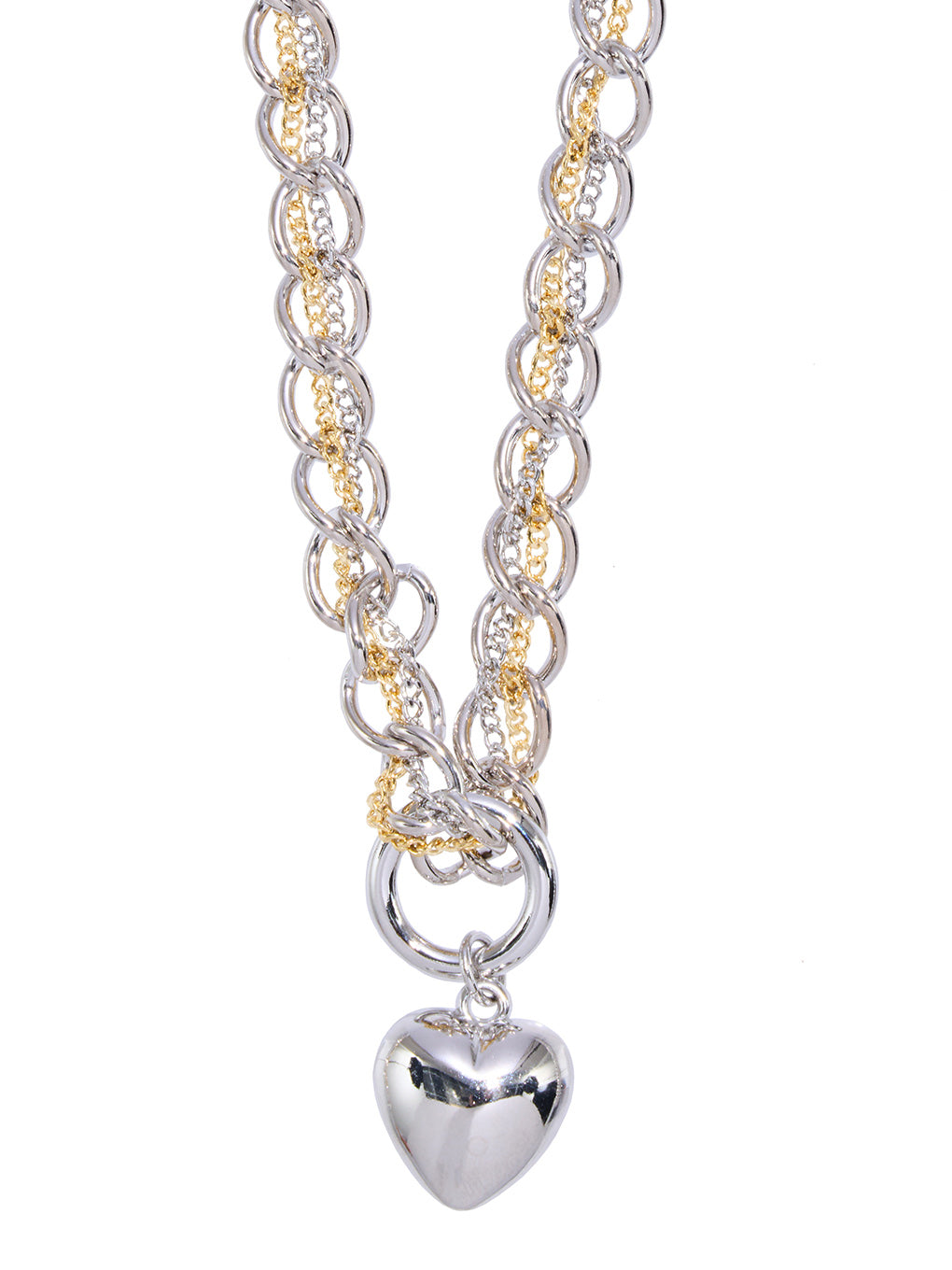 Bijou R.I Heart Stitch Chain Necklace