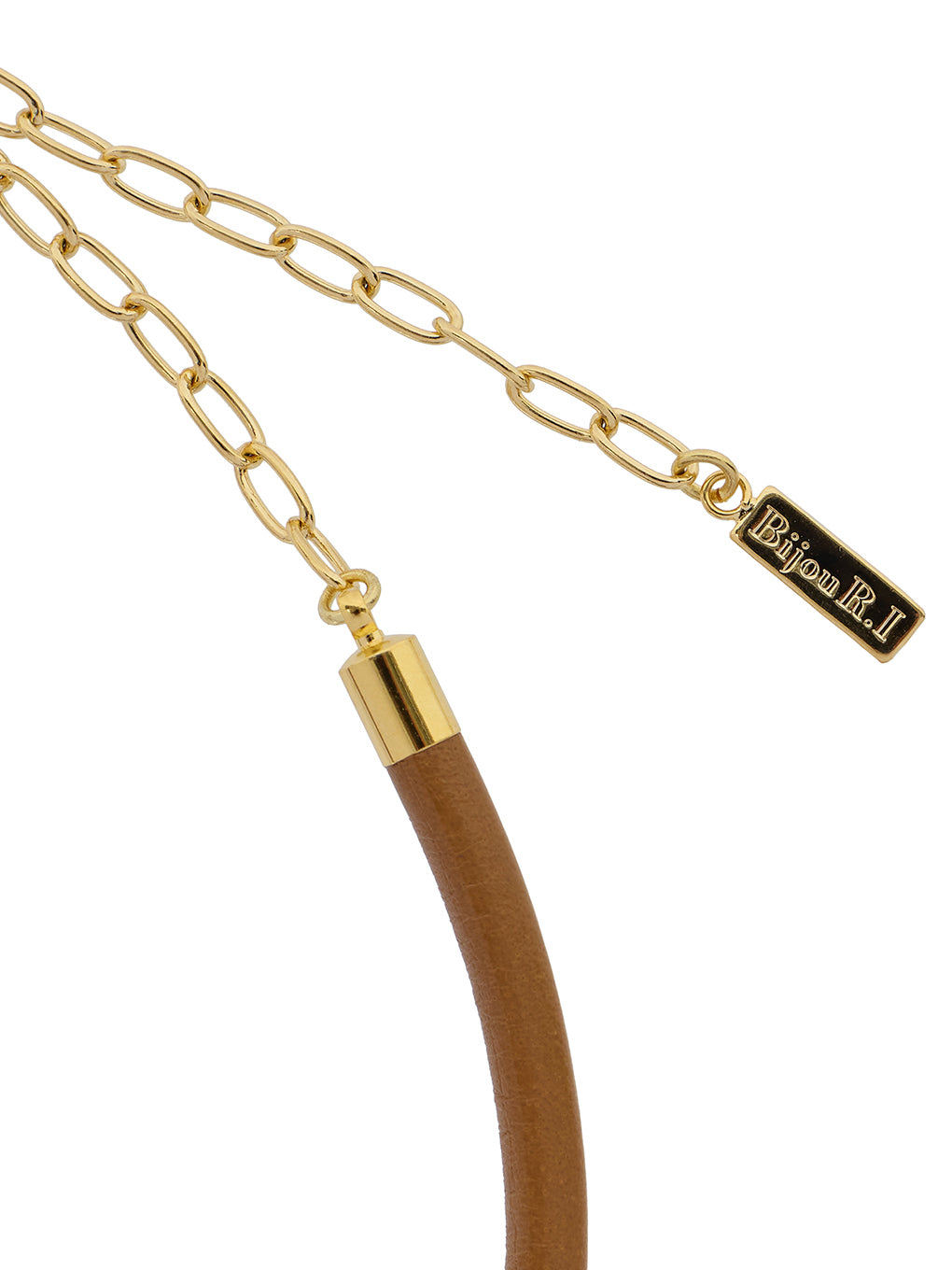 Bijou R.I Leather Choker Necklace