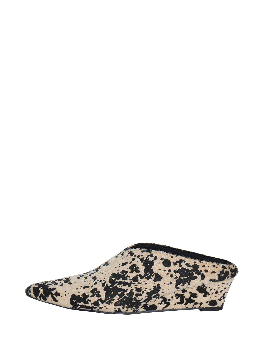POINTED TOE WEDGE SOLE MULES
