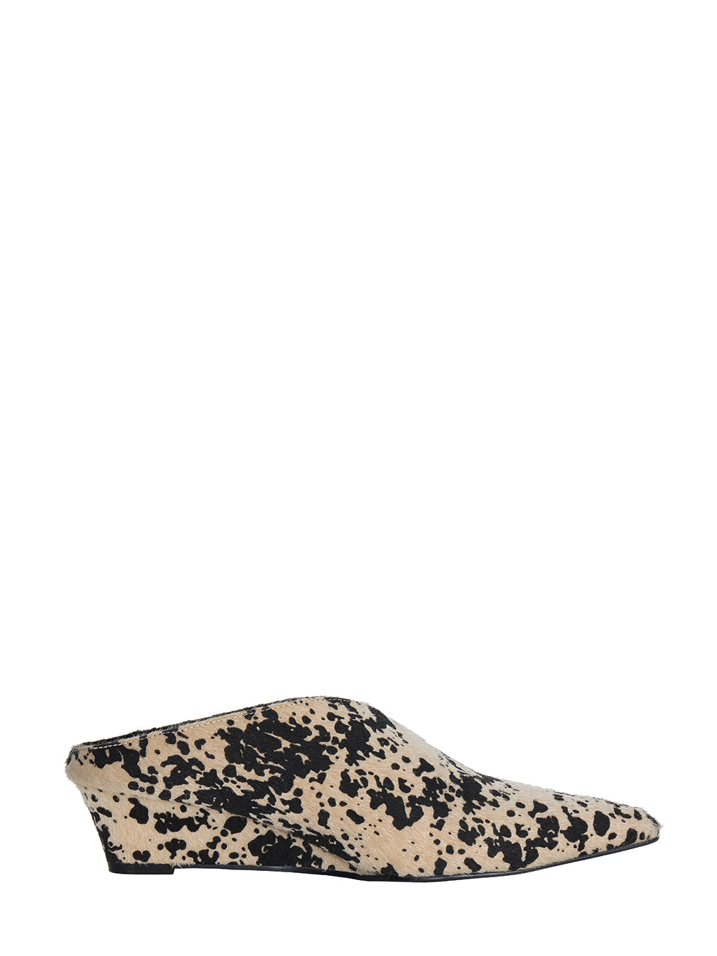 POINTED TOE WEDGE SOLE MULES