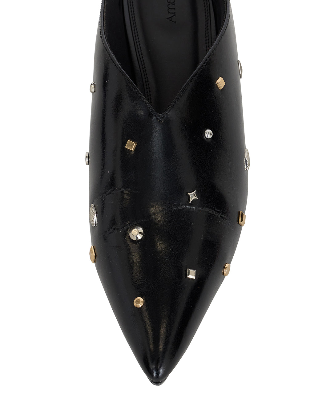 POINTED TOE WEDGE SOLE MULES