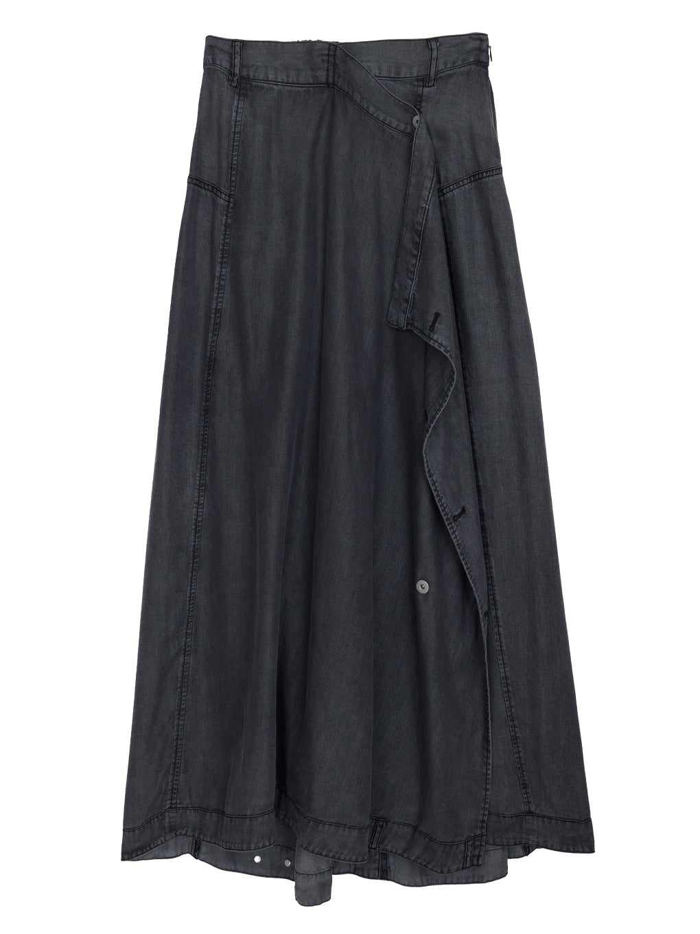 TENCEL DENIM WRAP LIKE SKIRT