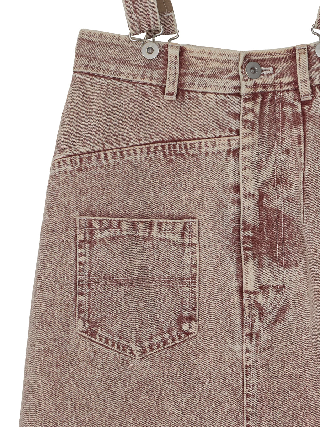 MEDI INVERT SUSPENDER DENIM SKIRT
