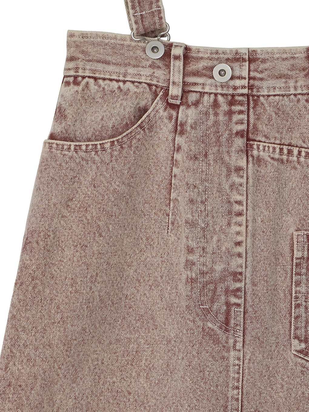 MEDI INVERT SUSPENDER DENIM SKIRT