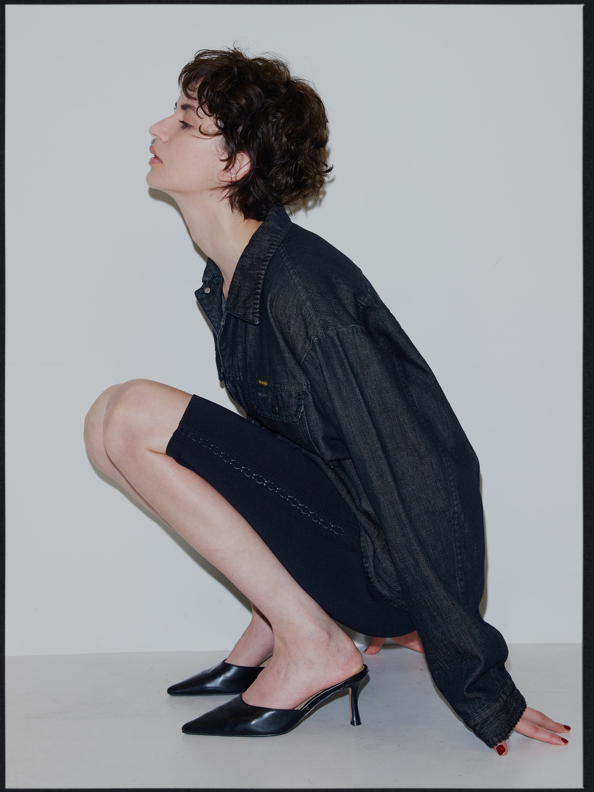 Wrangler×Ameri BLANKET STITCH DENIM JACKET