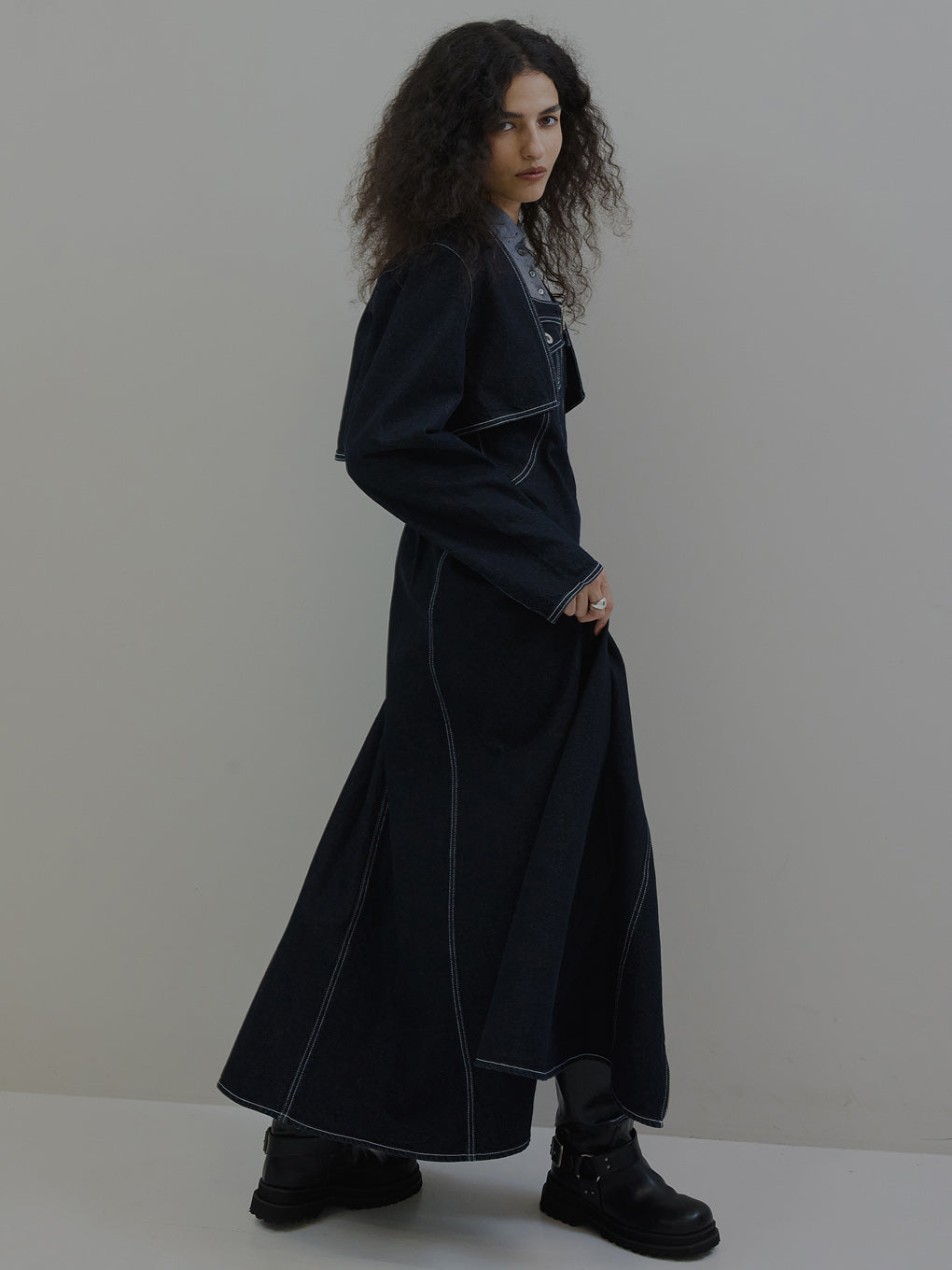 BOLERO SET DENIM DRESS