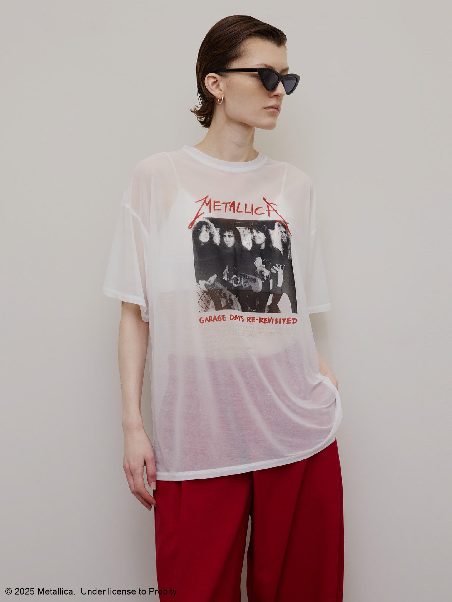 MEDI METALLICA SHEER TEE
