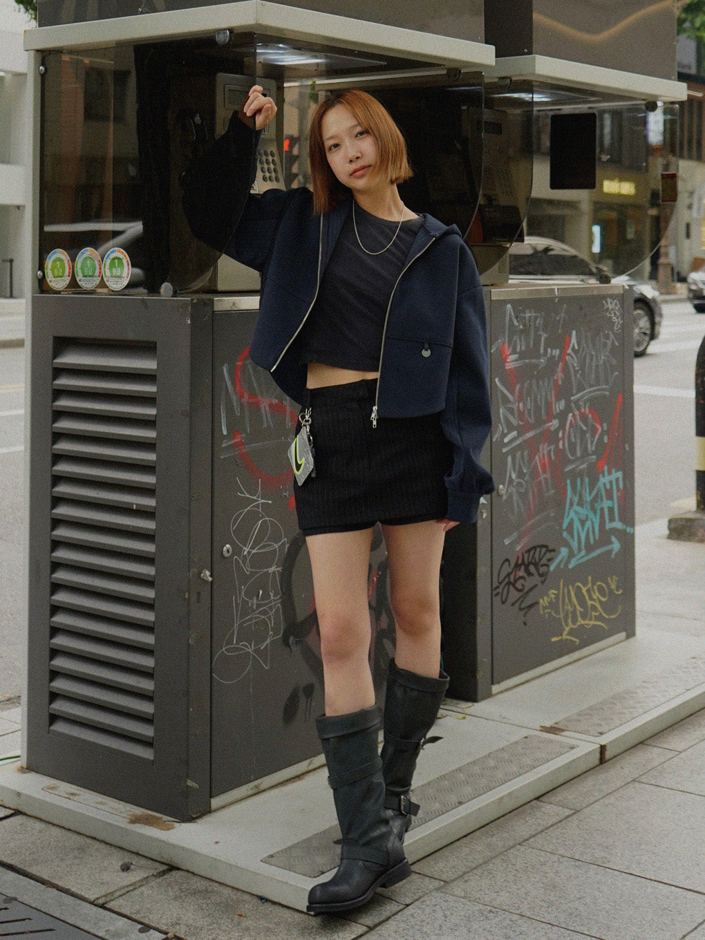 BONBOM×Ameri BONDING CORSET PARKA