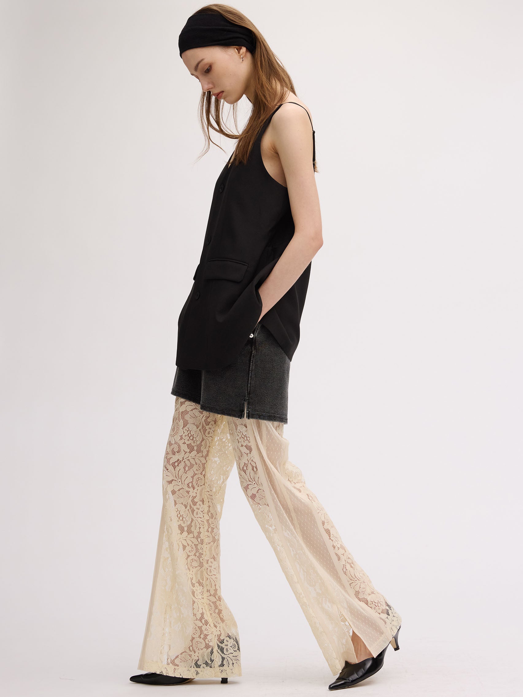 MEDI LINGERIE LIKE STRAP PANTS