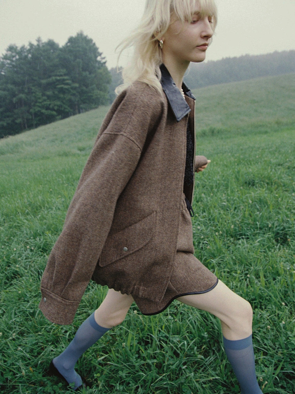 UND TWEED WORK DETAIL BLOUSON