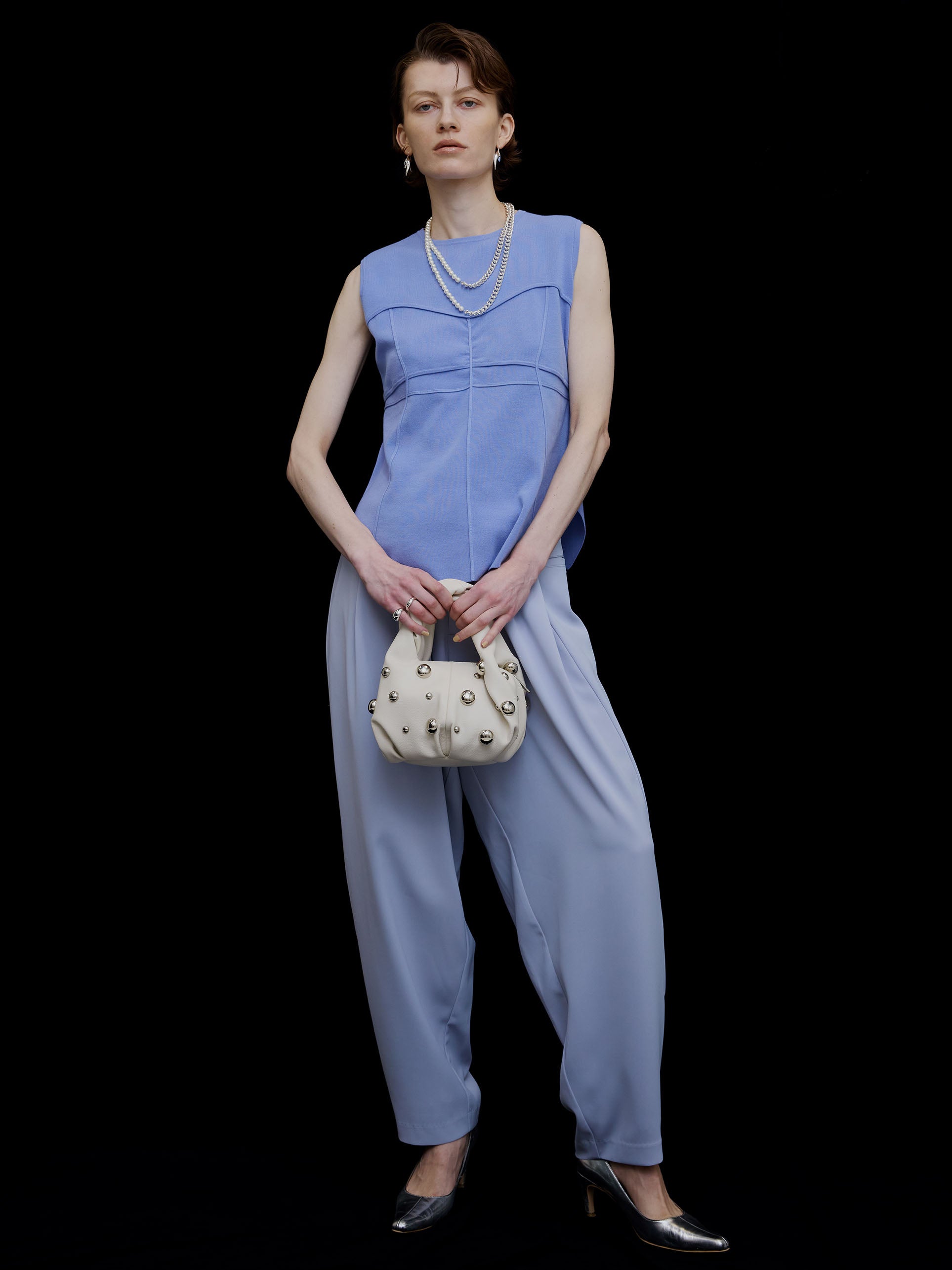 FOLD TUCK OVAL PANTS