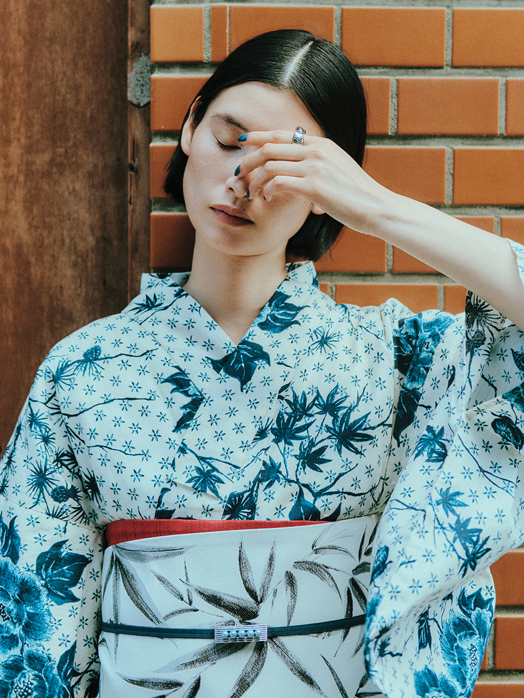 KEITAMARUYAMA × Ameri IVORY FLOWER YUKATA