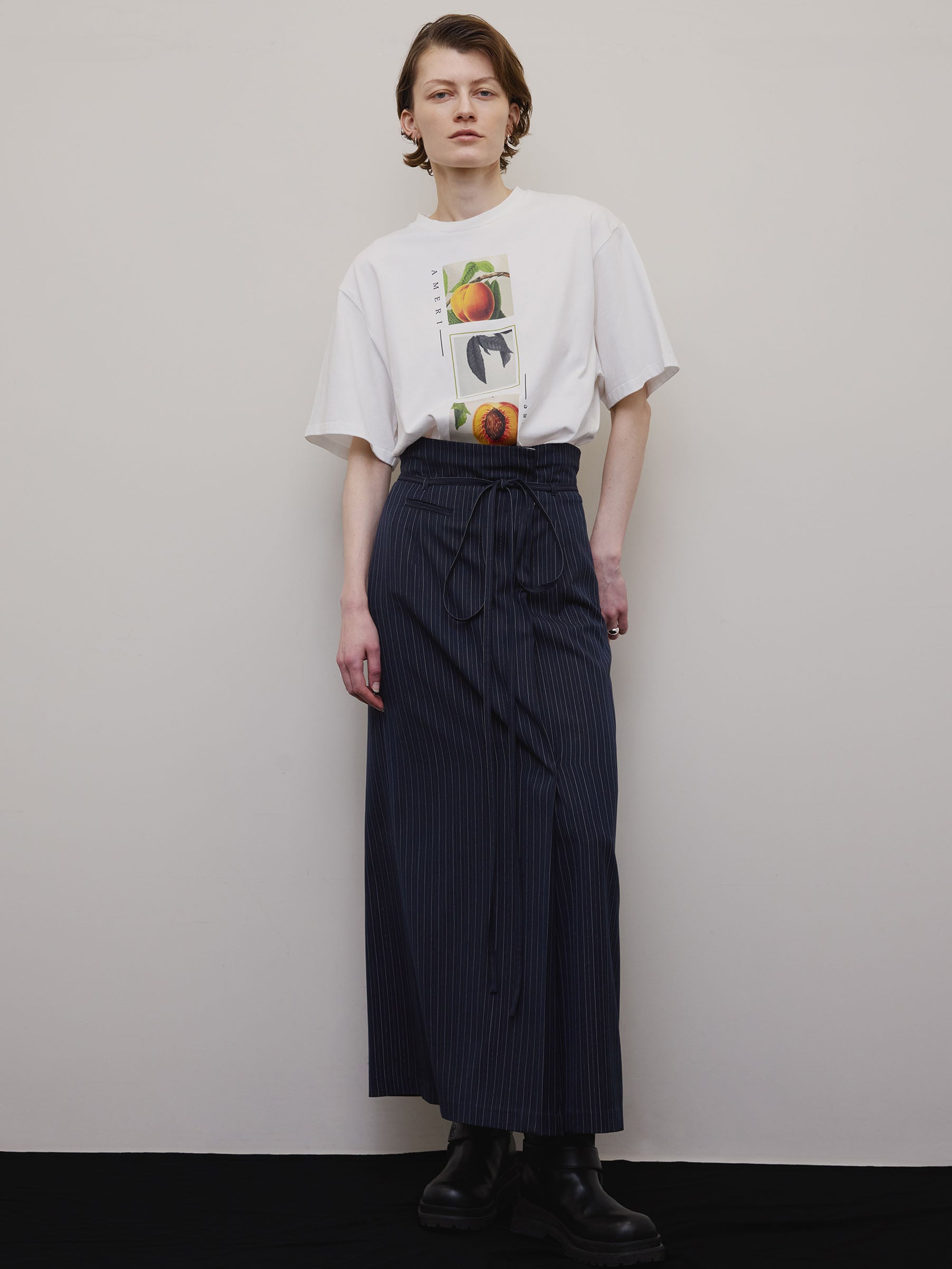 CROP FRAME PLUM TEE