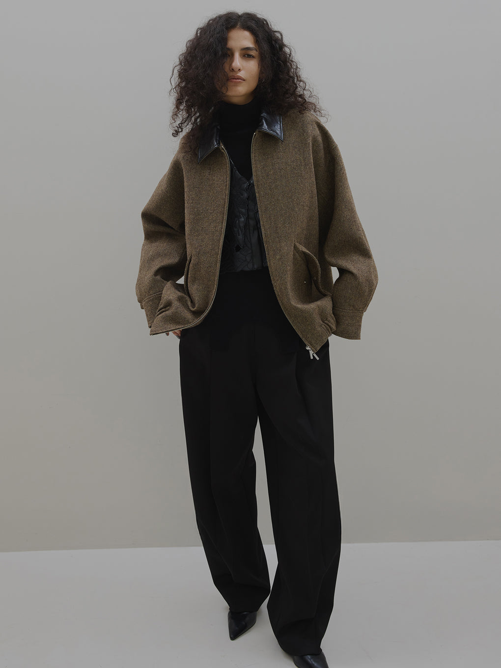 UND TWEED WORK DETAIL BLOUSON
