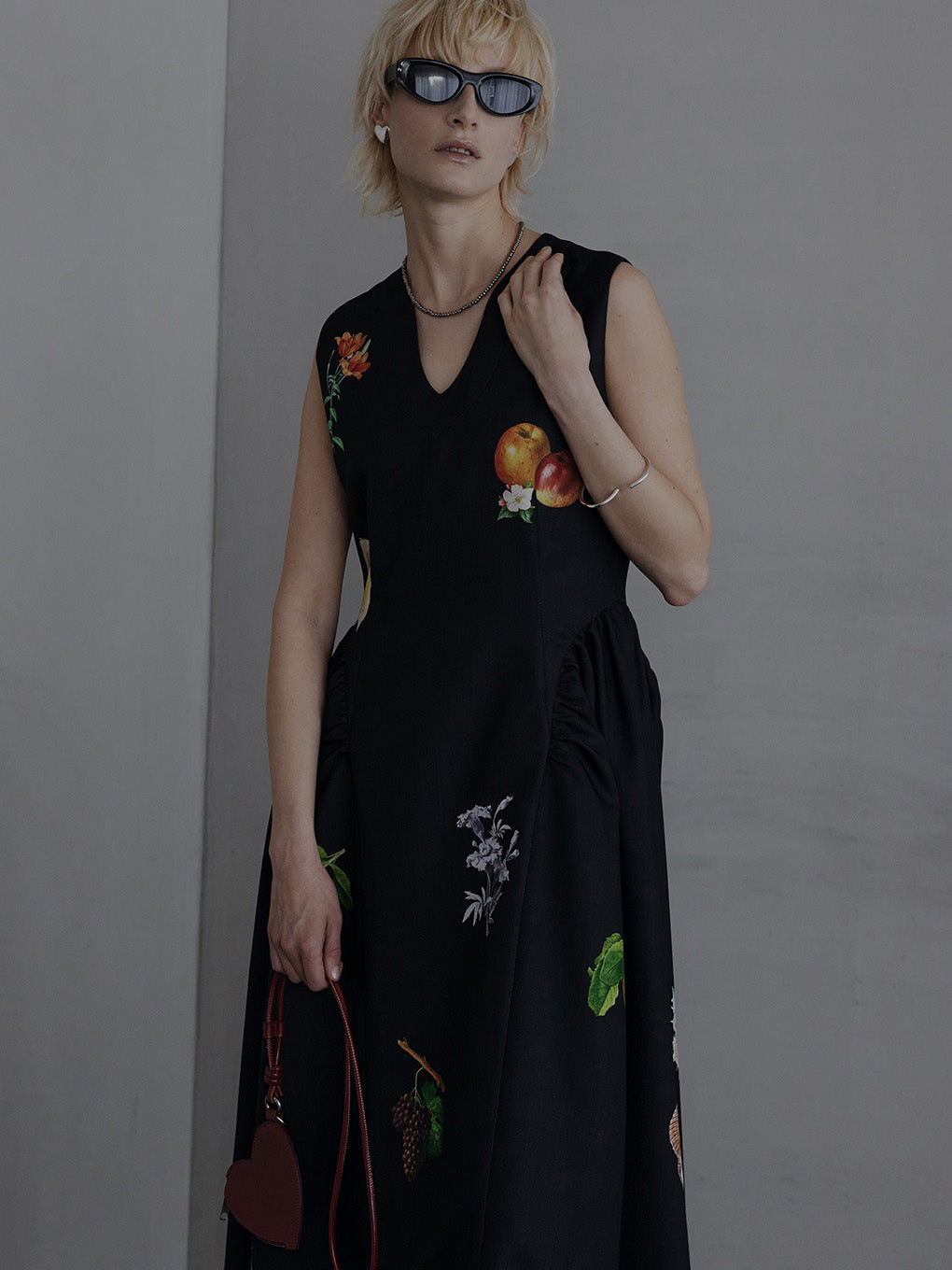 試着のみアメリヴィンテージ　ELEANOR LINEN LIKE DRESS　M ELEANOR LINEN LIKE DRESS