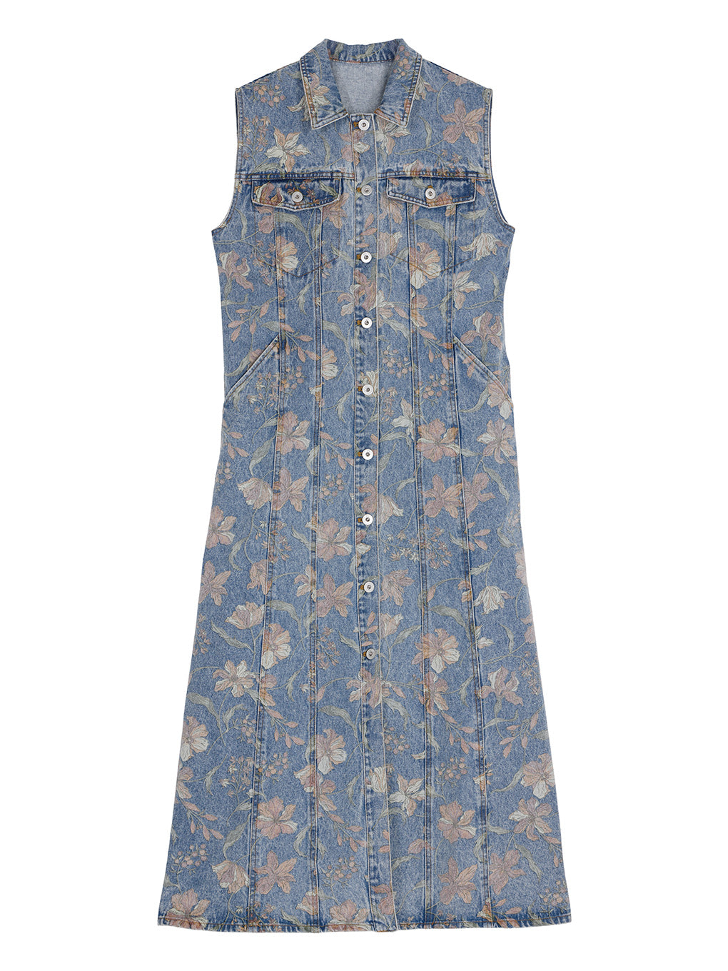 FIORE PRINT DENIM DRESS