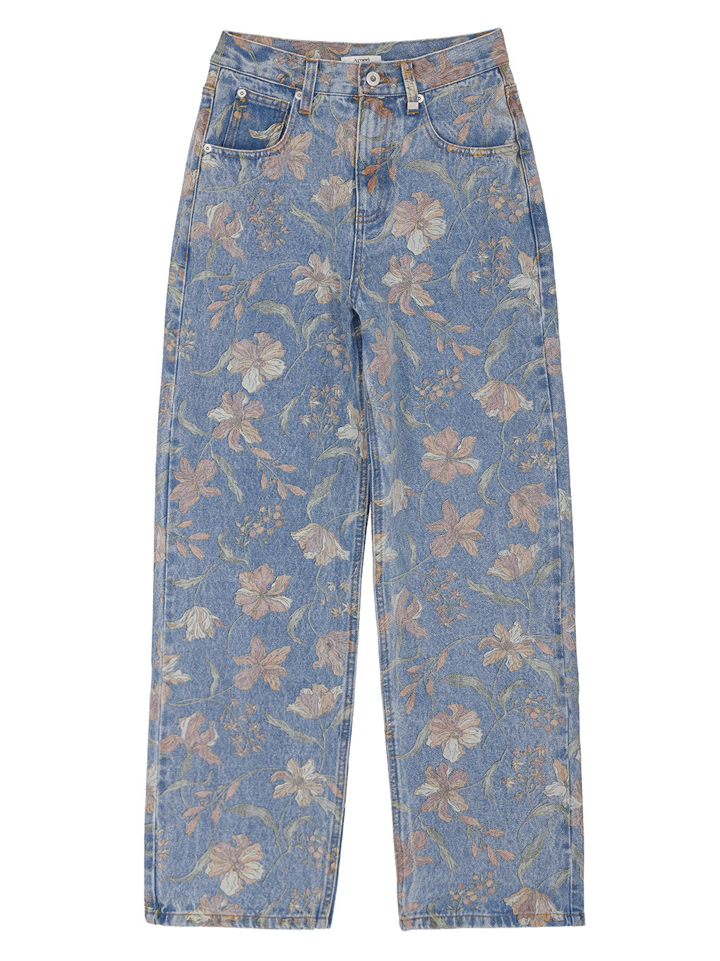 FIORE PRINT DENIM PANTS