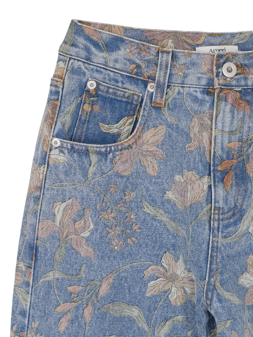 FIORE PRINT DENIM PANTS