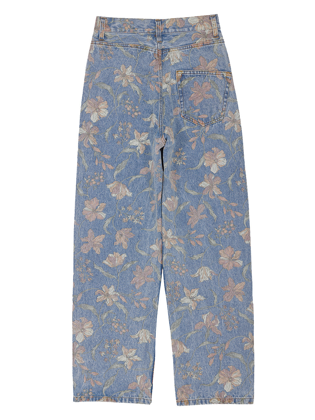 FIORE PRINT DENIM PANTS