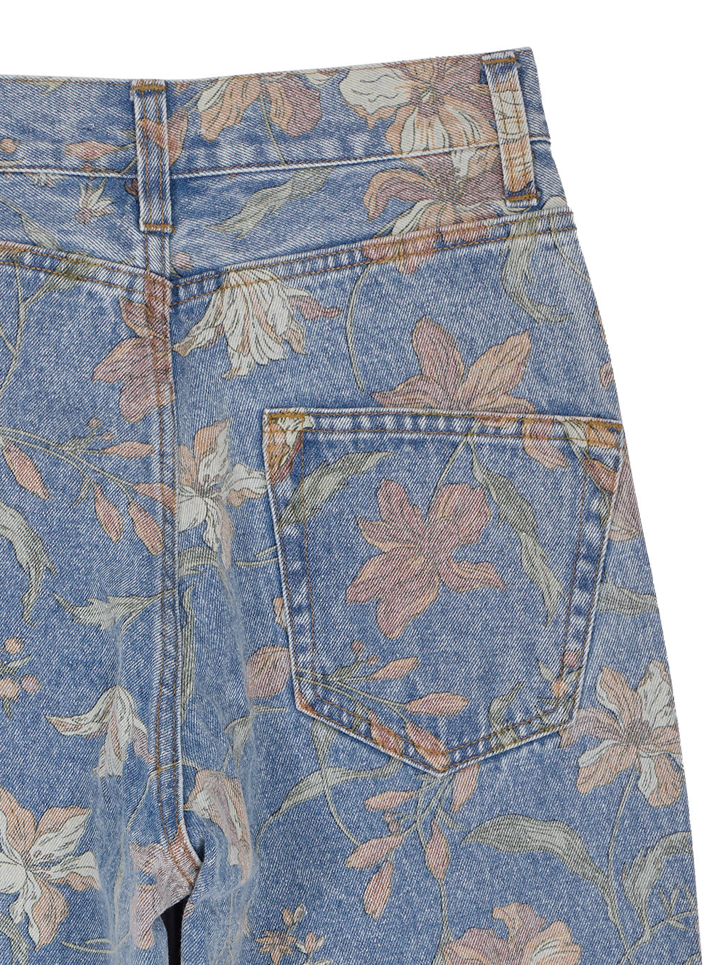 FIORE PRINT DENIM PANTS