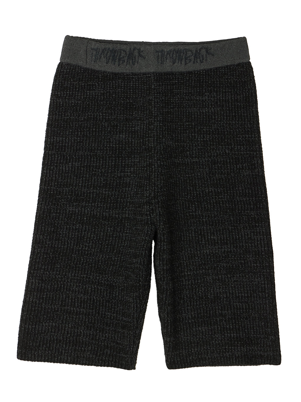 WAIST LOGO KNIT BIKER PANTS