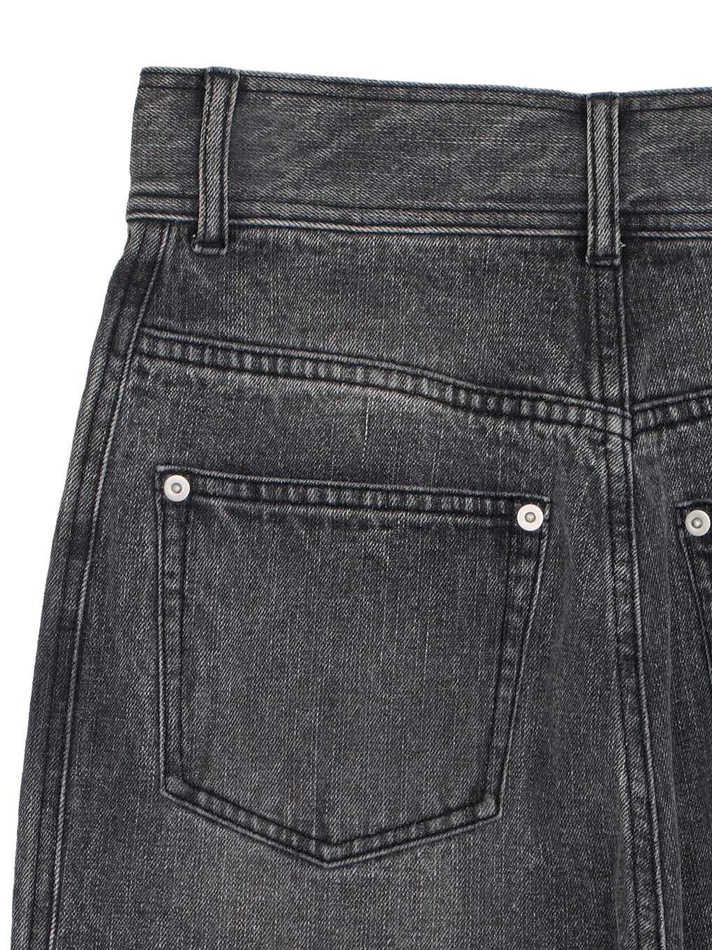 STUDS DETAIL STRAIGHT DENIM PANTS