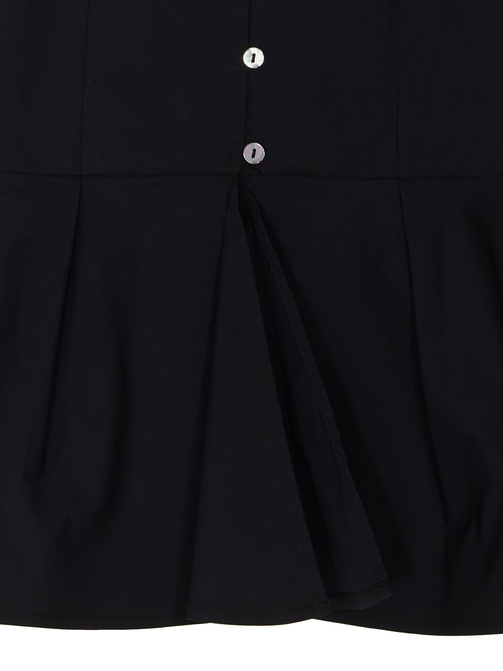 GATHERED PUFF SLEEVE PEPLUM BLOUSE