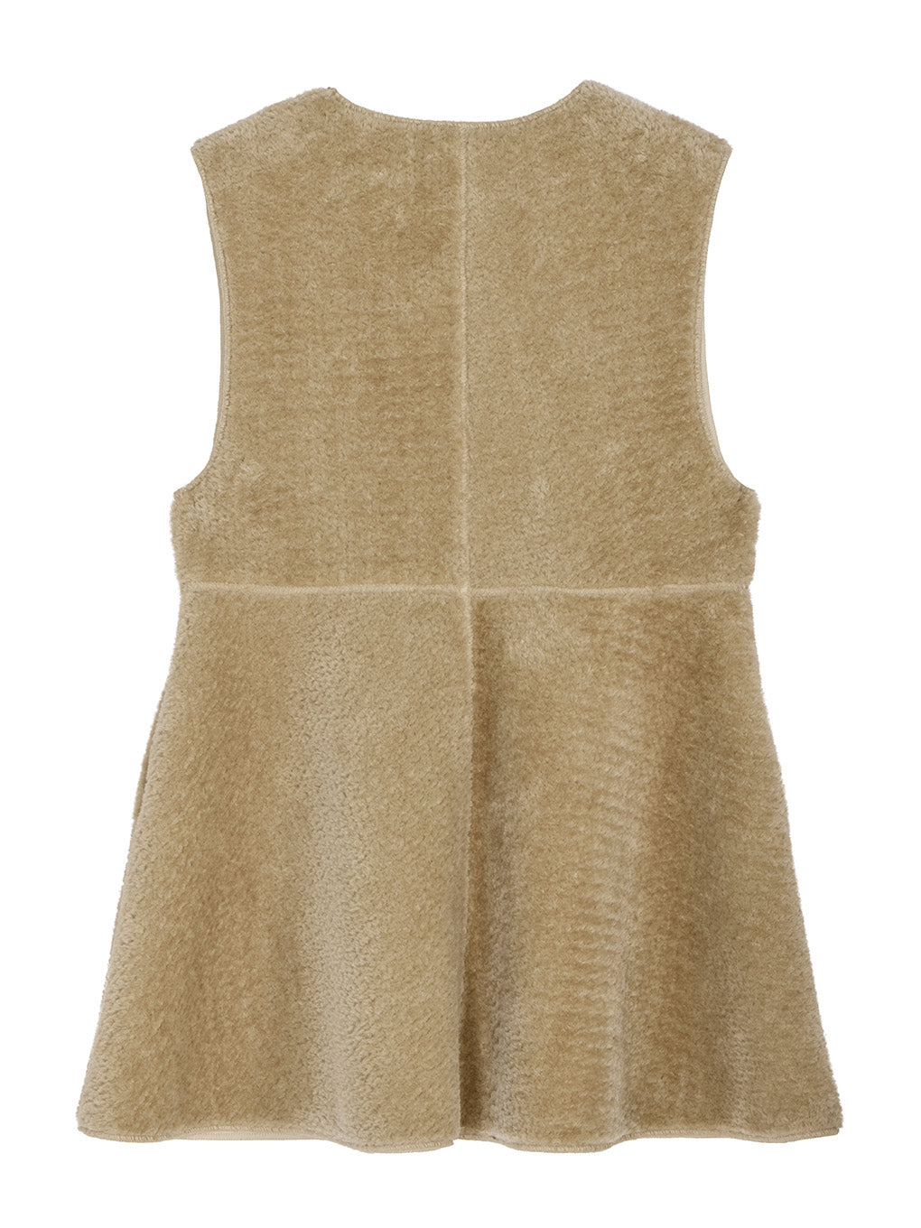 トップス BOA V NECK REVERSIBLE PEPLUM VEST BOA V NECK REVERSIBLE PEPLUM VEST