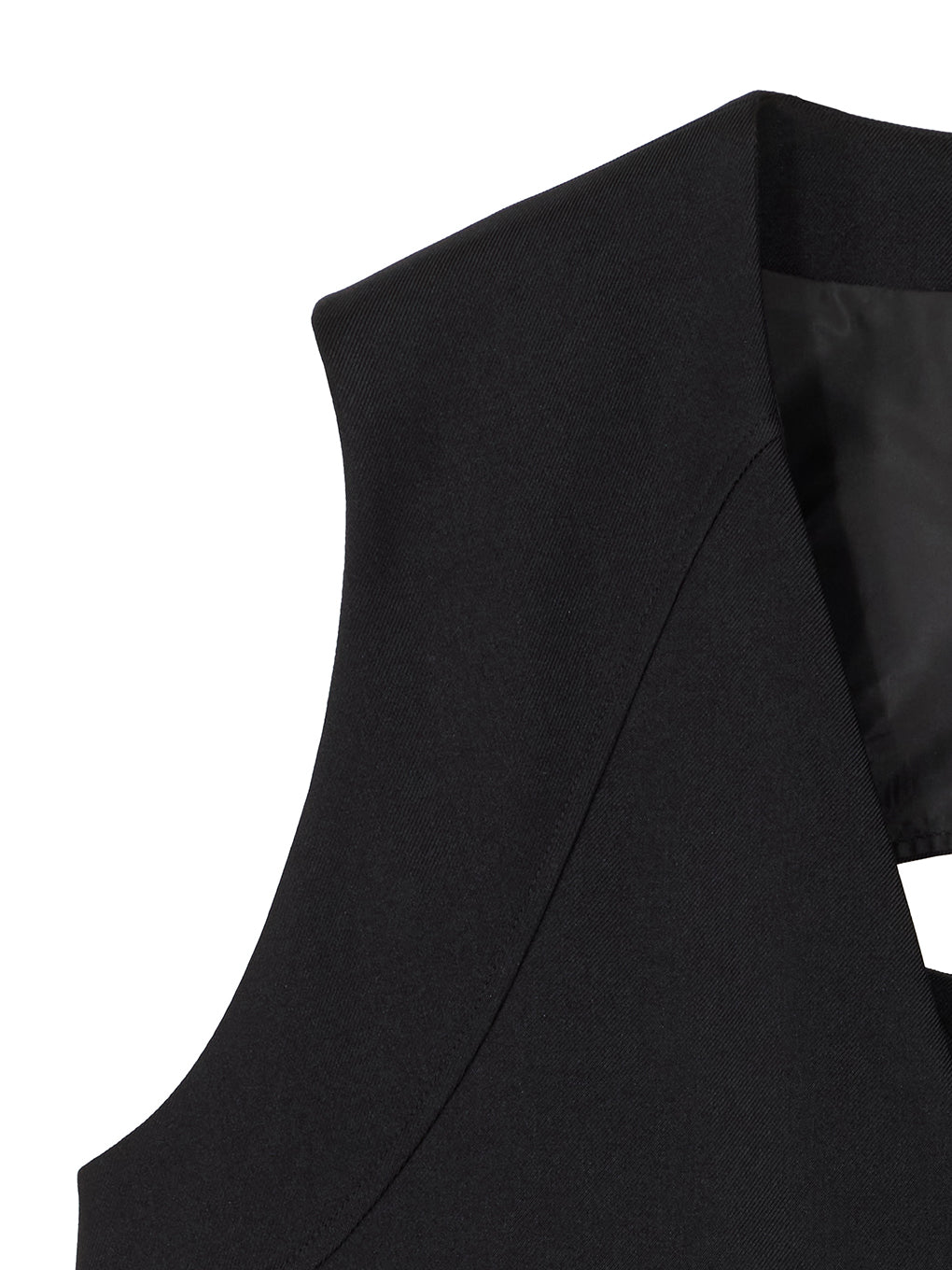 DOUBLE LAYER LIKE CURVE VEST