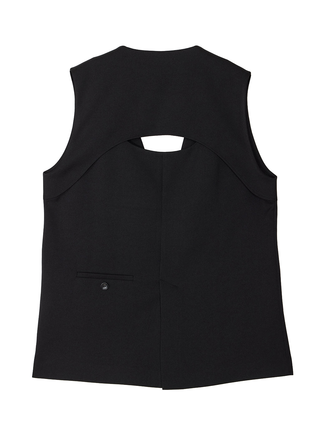 DOUBLE LAYER LIKE CURVE VEST