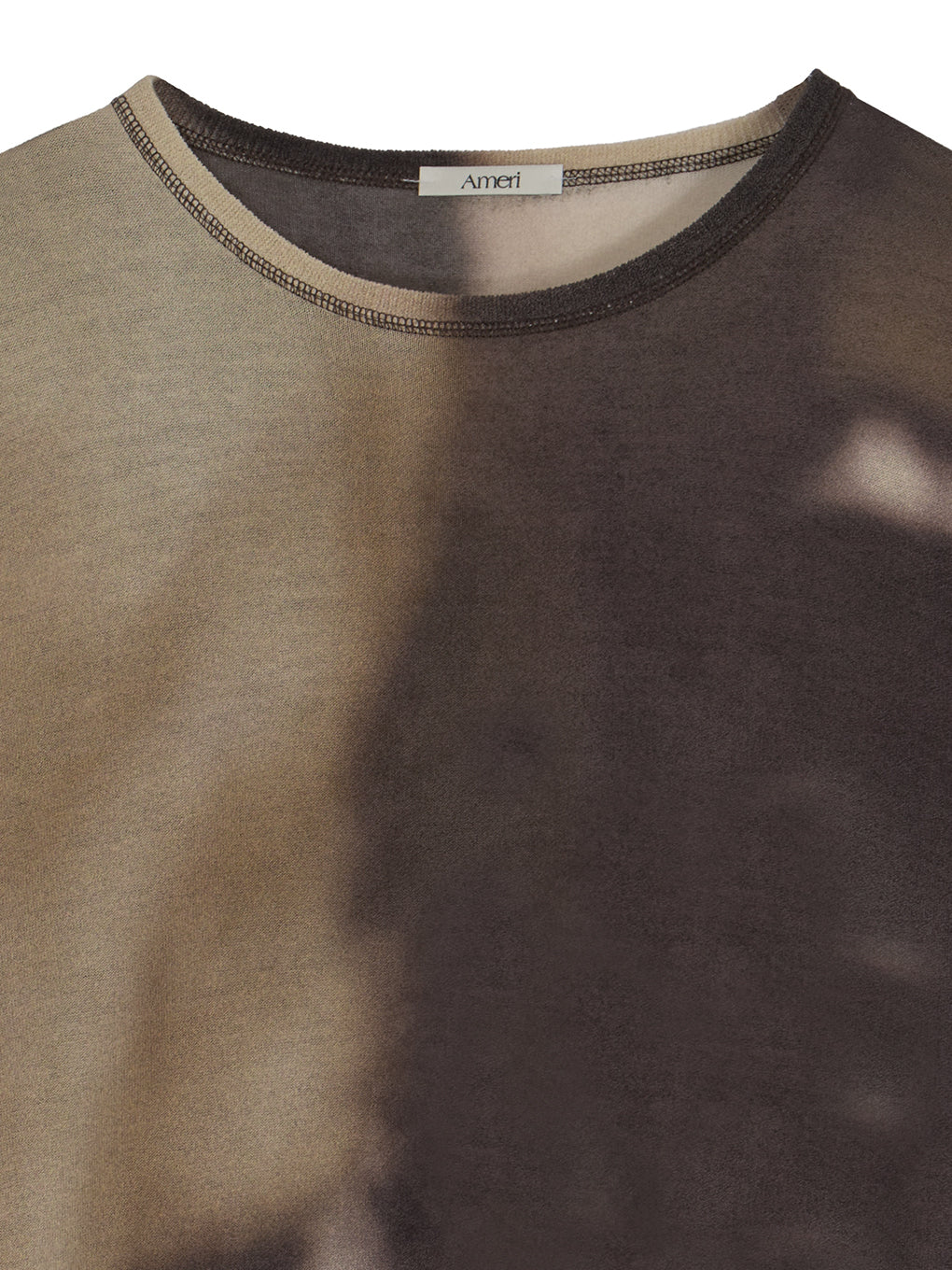 DULL GRADATION PRINT KNIT TOP