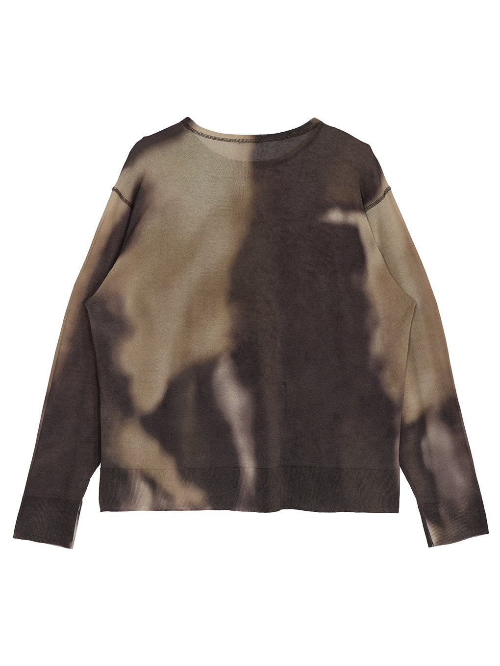 DULL GRADATION PRINT KNIT TOP