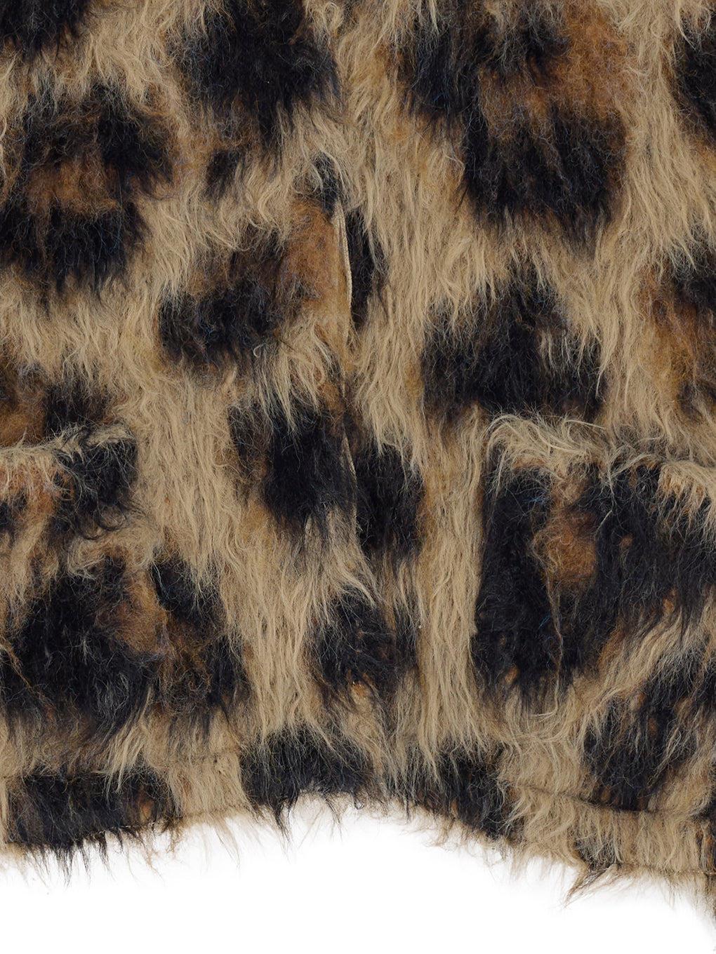 ANIMAL SHAGGY KNIT CARDIGAN