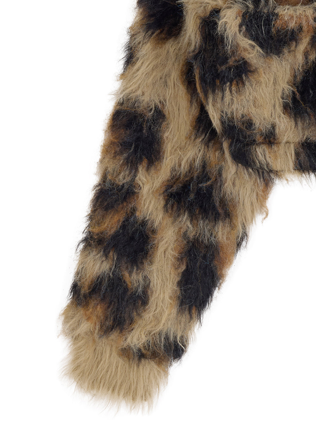 ANIMAL SHAGGY KNIT CARDIGAN