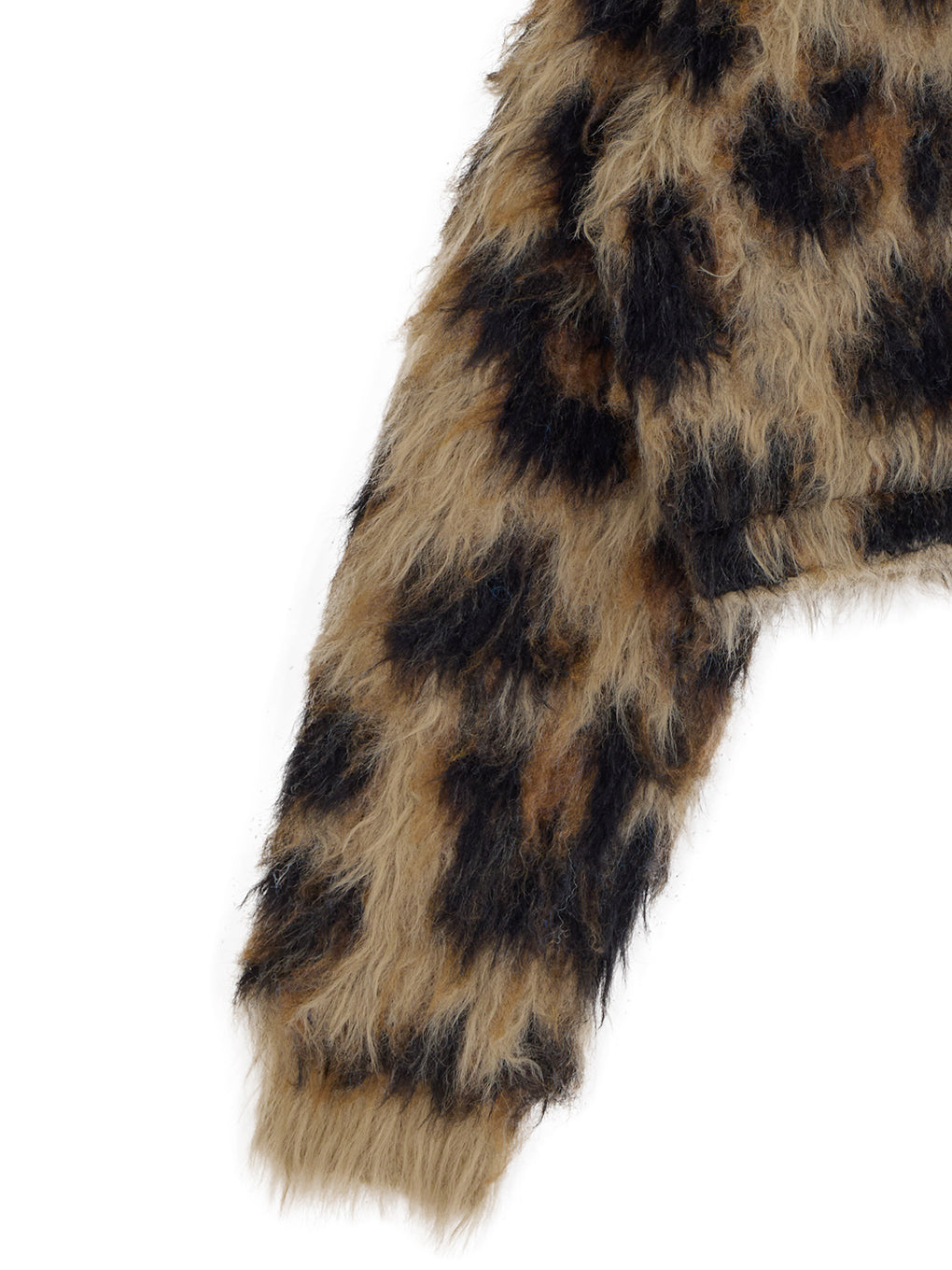 ANIMAL SHAGGY KNIT CARDIGAN