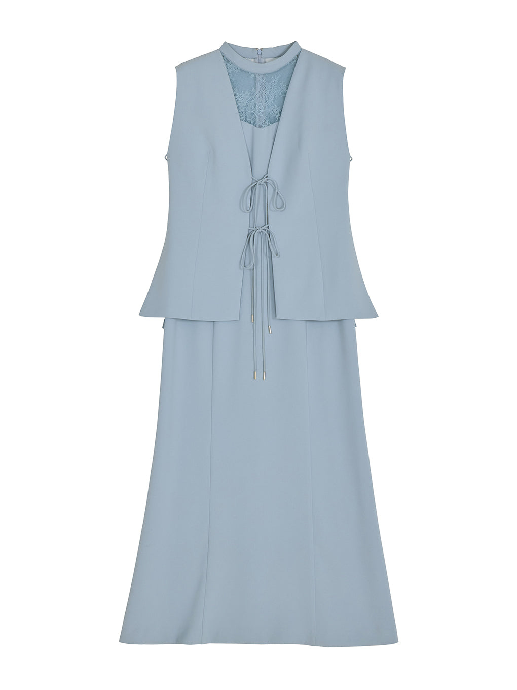 CORD VEST SET MERMAID DRESS