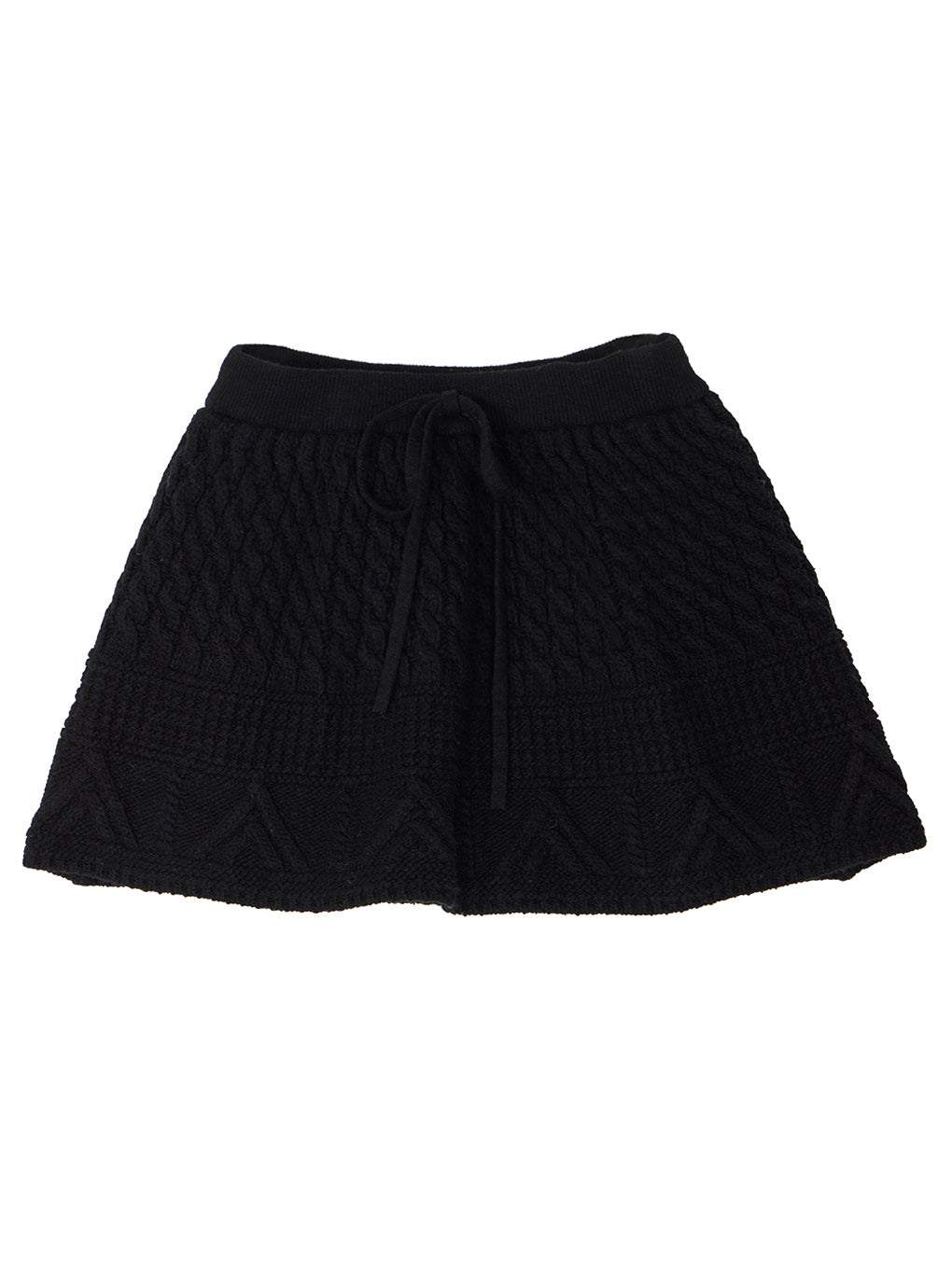 CABLE KNIT MINI SKIRT