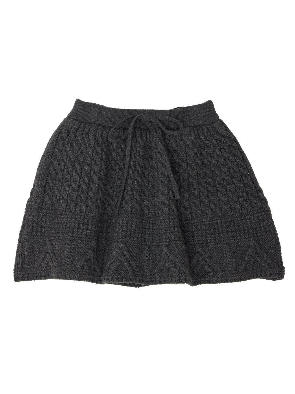 CABLE KNIT MINI SKIRT