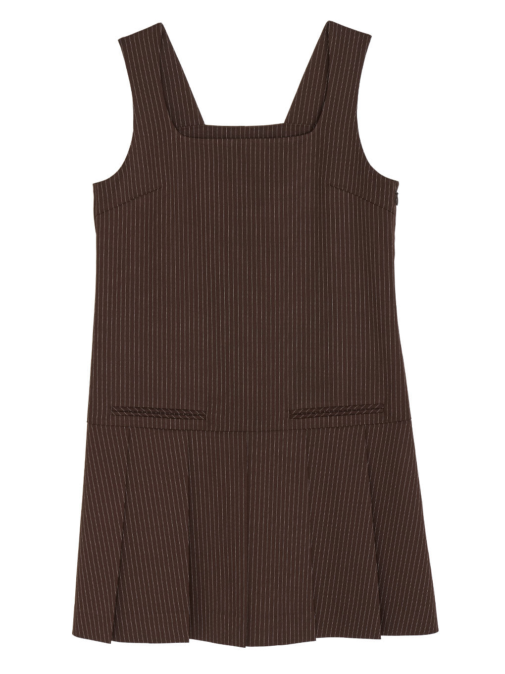 SQUARE NECK LADY LIKE PLEATS TOP