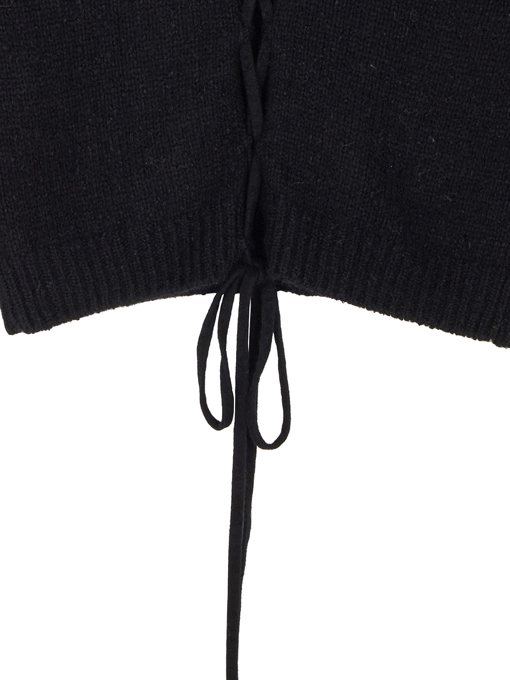 新品‪☆Ameri BACK OPEN LACE UP KNIT TOPブラック BACK OPEN LACE UP KNIT TOP