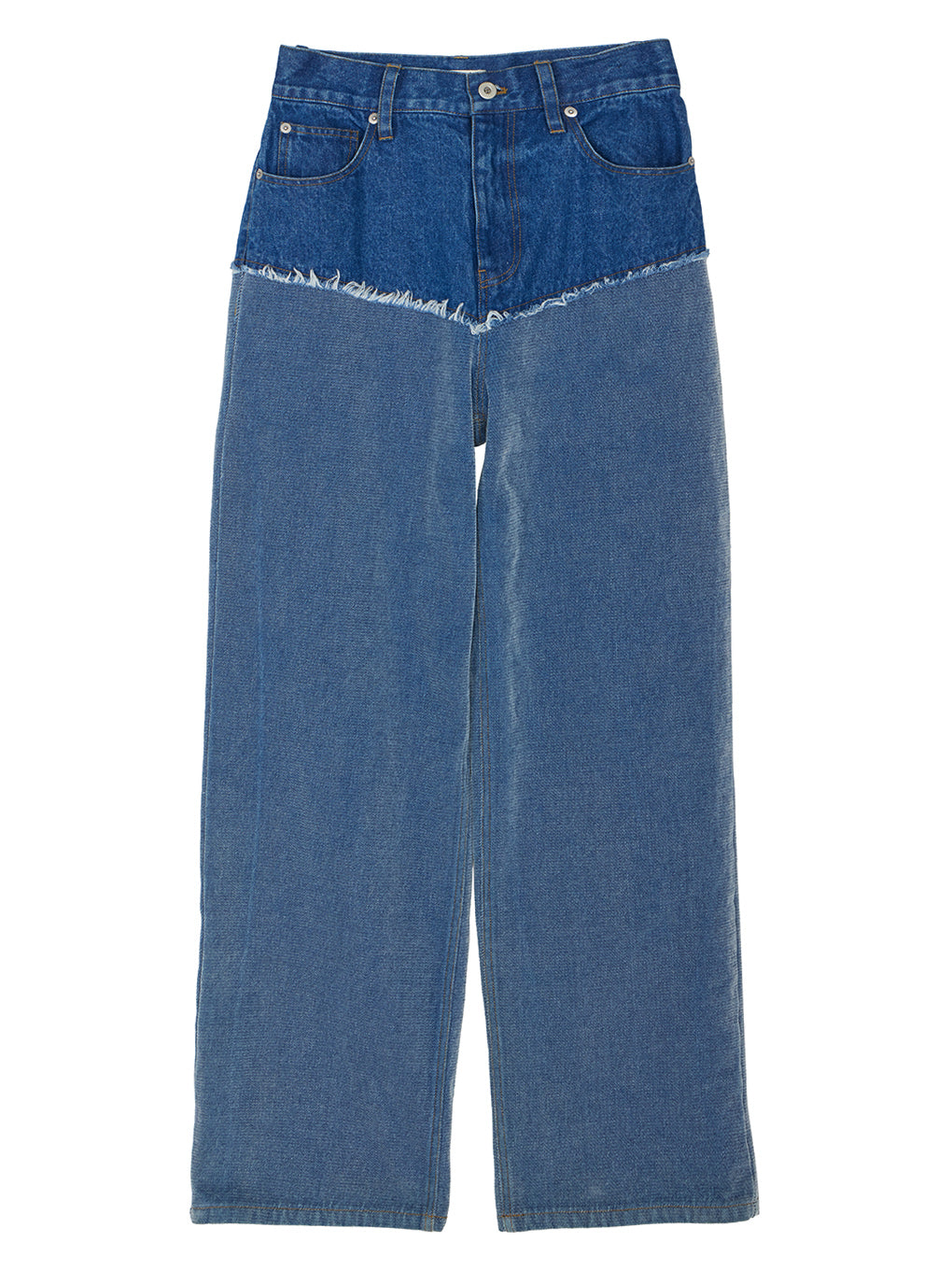 FLOCKY SWITCHING DENIM PANTS