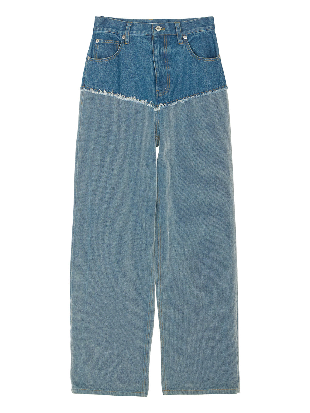 FLOCKY SWITCHING DENIM PANTS