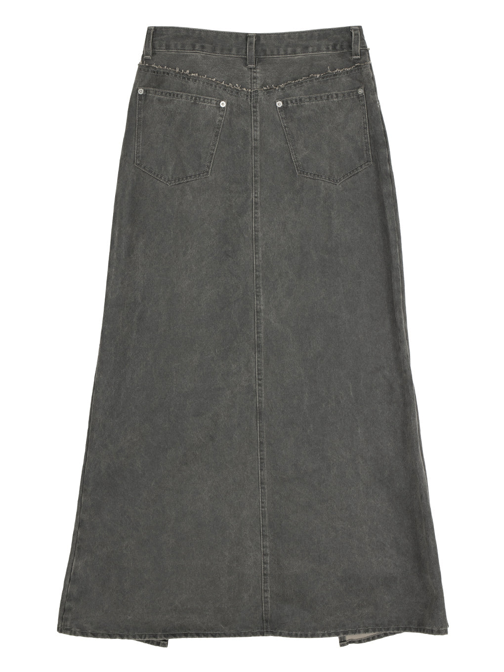 SYNTHETIC LEATHER WASH WIND SKIRT