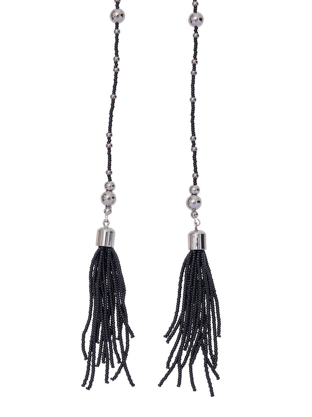 BEADS FRINGE MOTIF NECKLACE