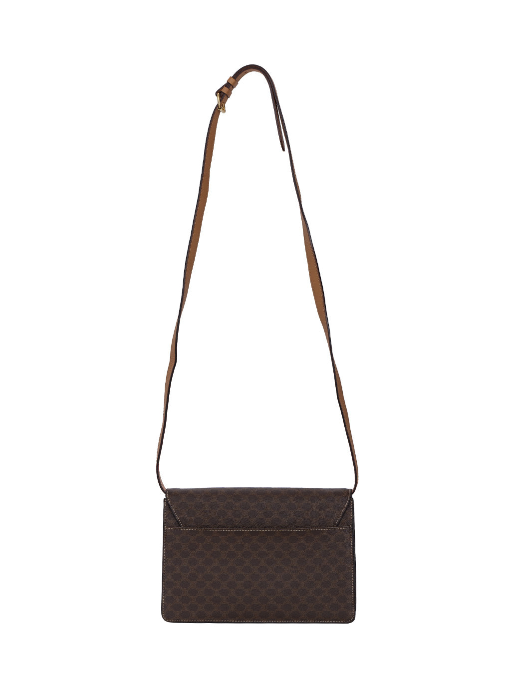 CELINE マカダム柄ロゴ刻印ショルダーバッグ
